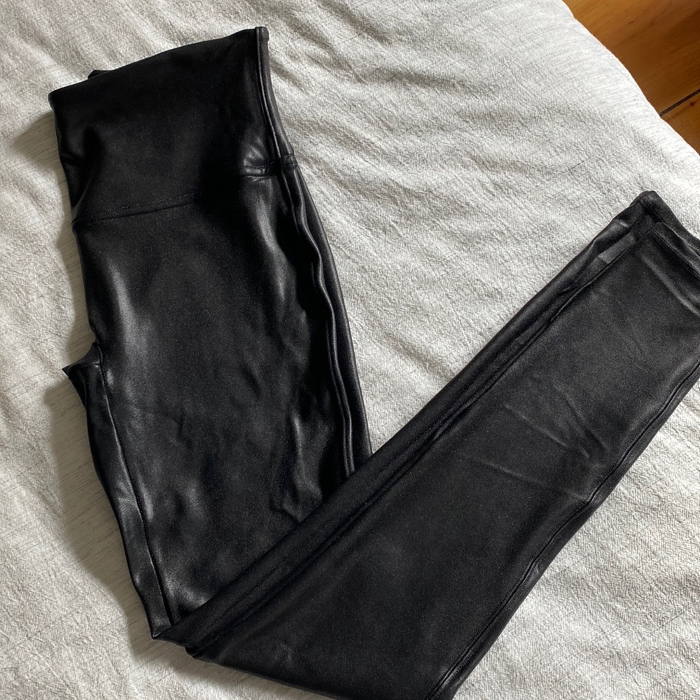 Spanx faux leather leggings